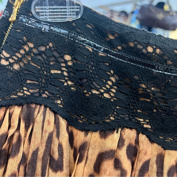 D&G Animal Print Cotton Flare Skirt • 38 XS - Picture 6 of 12
